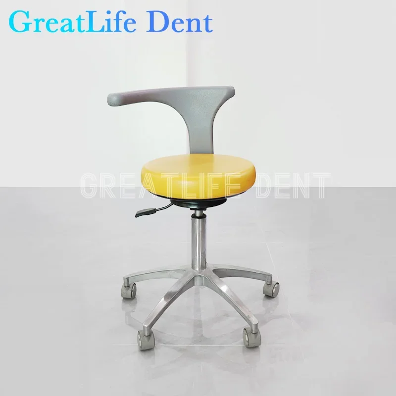 GreatLife Dent Dental Saddle doctor seat dentist 360° Rotation lift beauty nail dentist chair tattoo embroidery surgical chair