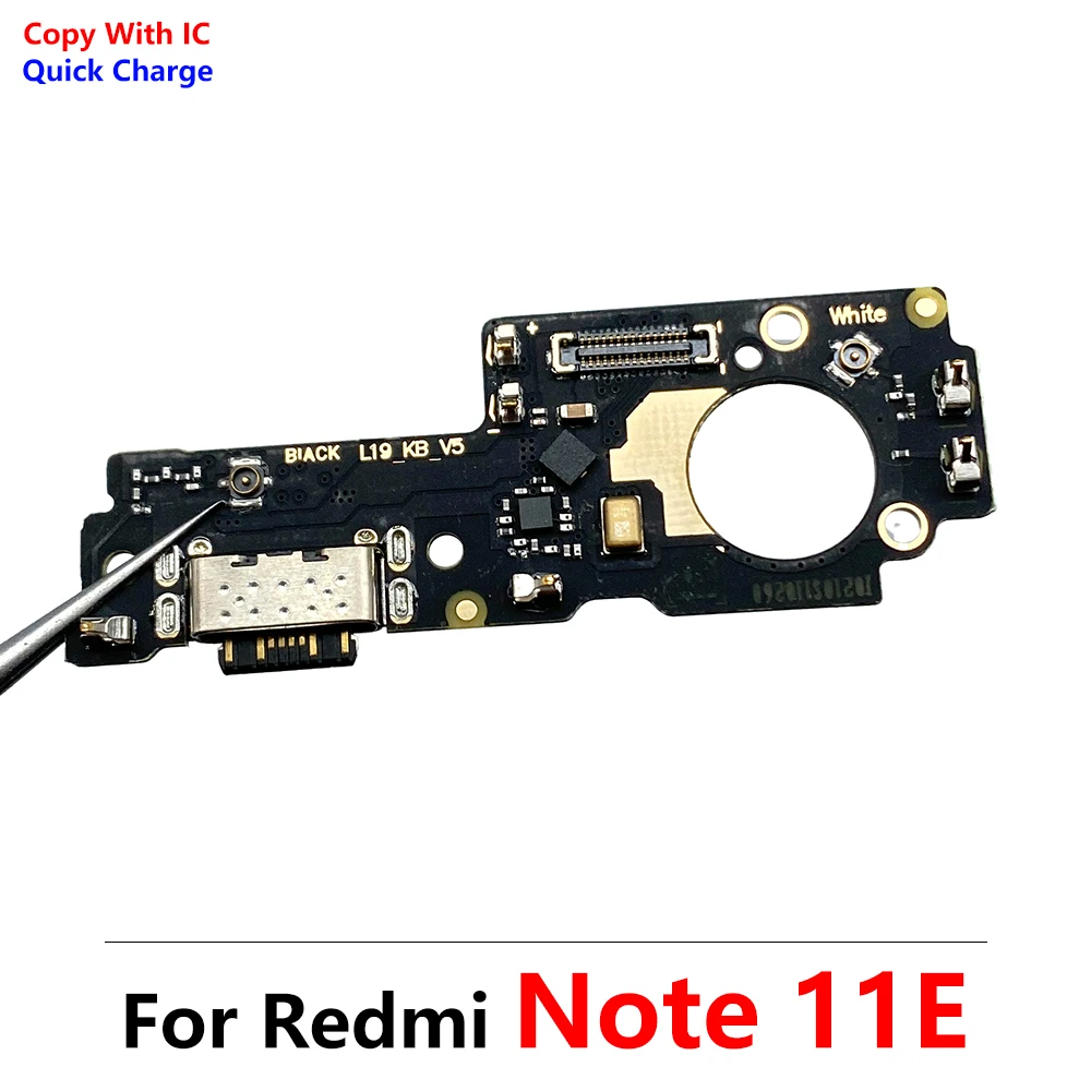 

USB Charger Port Board For Redmi Note 11E Usb Charging Dock Board Flex Cable Connector Parts