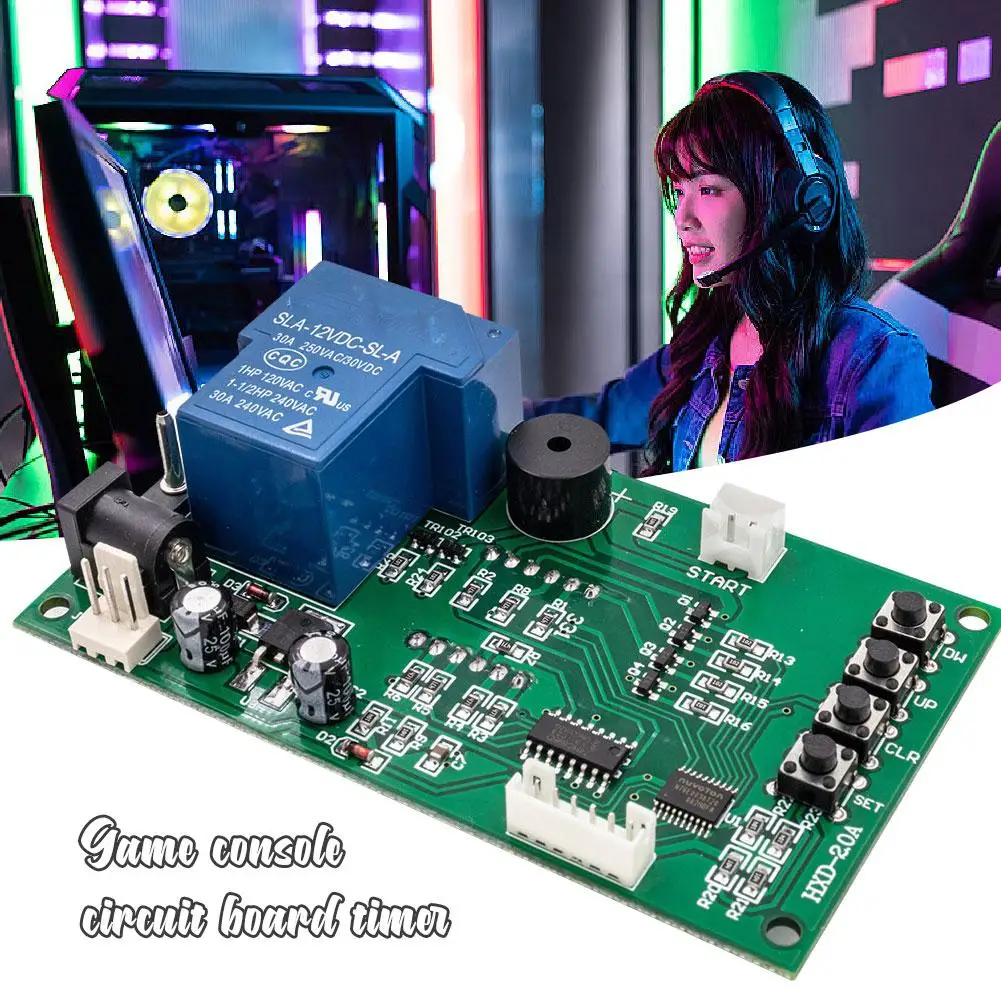 รีเลย์ตั้งเวลาโปรแกรมโมดูลรีเลย์หน่วงเวลา Cycle Timer รีเลย์หน่วงเวลา Delay Controller Board สมาร์ทหน้าแรกควบคุมเวลา PCB