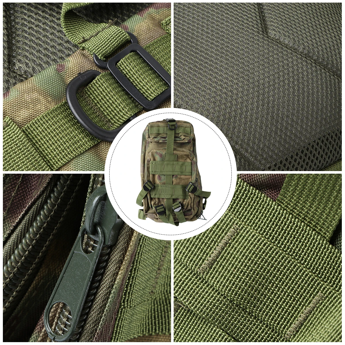 

Backpack Camouflage Green 20-35L Heavy Duty Outdoor Hiking Camping Trekking Travel Bag for Men