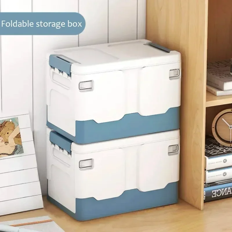 Storage box foldable book box student classroom organizing box snack toy storage box living room extra large with lid Drawers