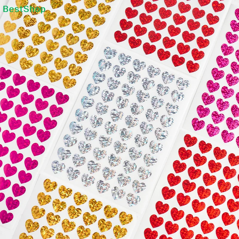 

〔R〕Self-Adhesive Heart Rhinestone Stickers - Colorful Crystal Gem Decals for DIY Crafts, Scrapbooking and Phone Case Decor