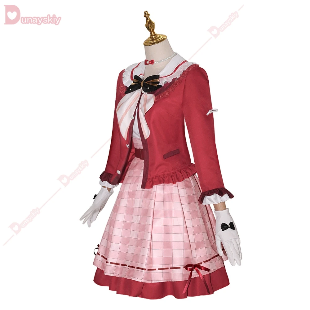 لعبة Genshin تأثير Sangonomiya Kokomi تأثيري زي للنساء ، ملابس يومية غير رسمية ، معطف ، قميص ، تنورة ، قلادة ، بدلة أنيمي ، شعر مستعار