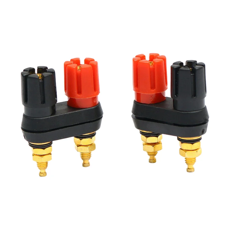 For Speaker Amplifier Speaker Banana Plug Binding Post Terminal Connector Banana Socket Dual Female Banana Plug
