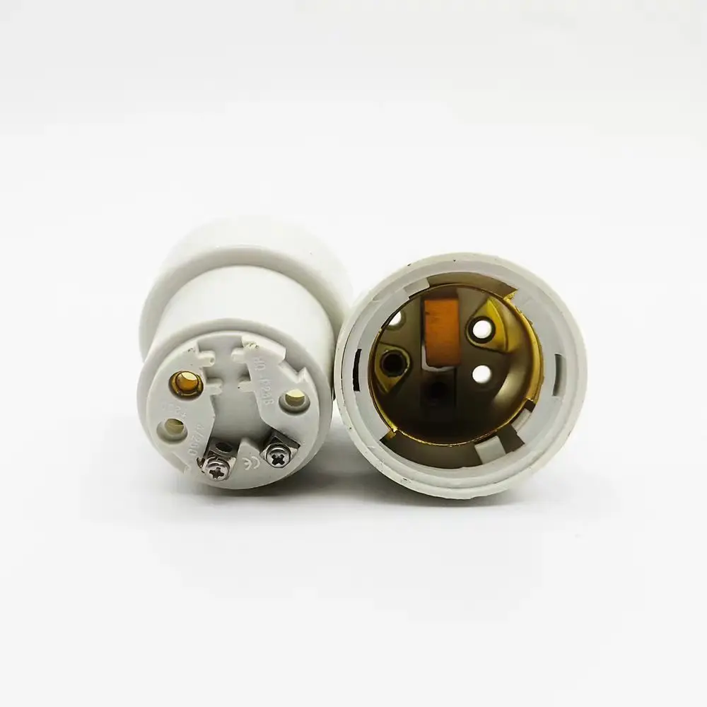 HoneyFly 2pcs P28S Lamp Base 24V/110V/220V Meatl Connector for Marine Lamp 790434  790433 790432 Ship Lighting
