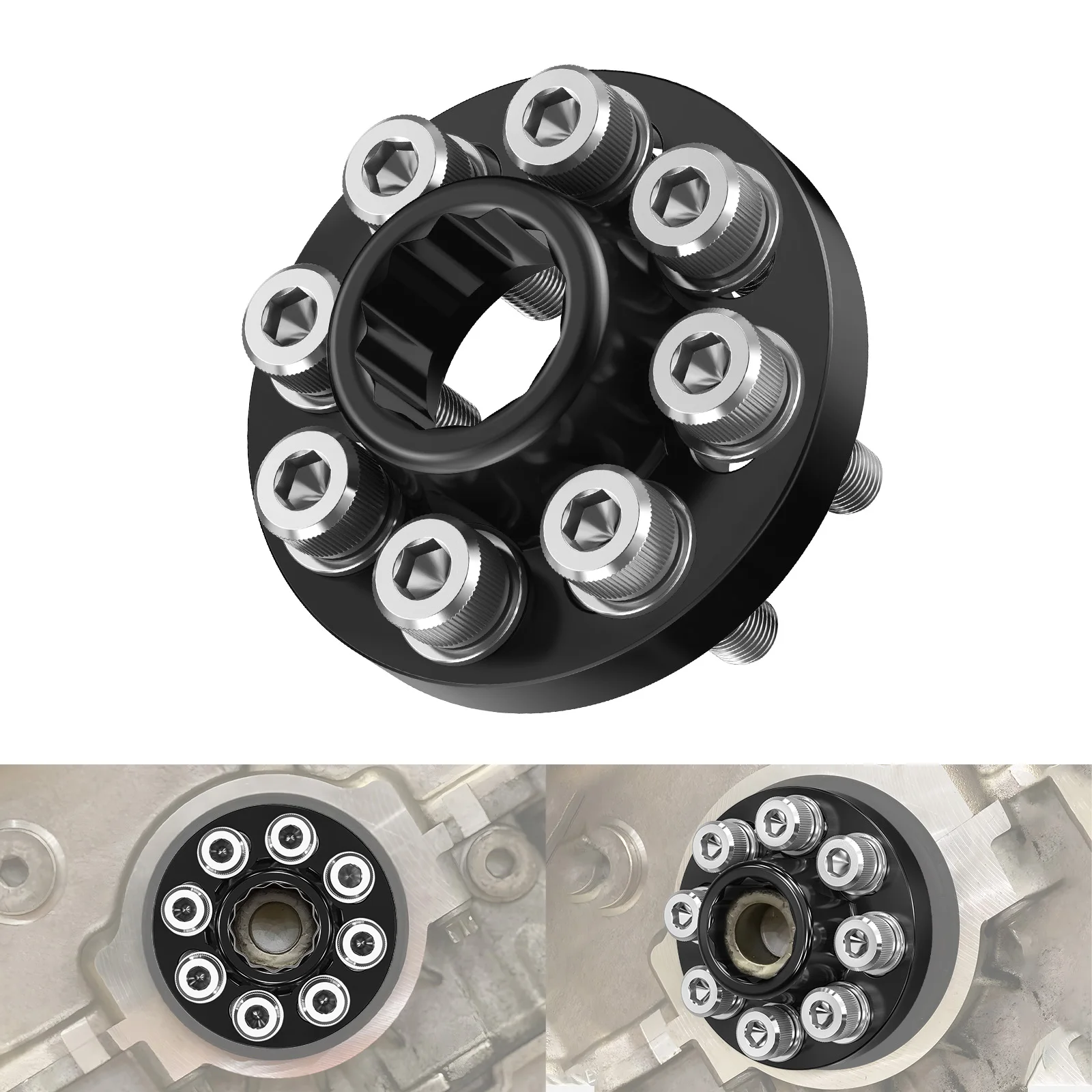 Crank Hub Bolt Capture Kit For BMW N55 S55 F30 E90 E92 E91 E93 M4 F82/F83 M3 F80 M2 F87 F10 F20 E82 X1 E84 X3 F25 X5 F15 E70