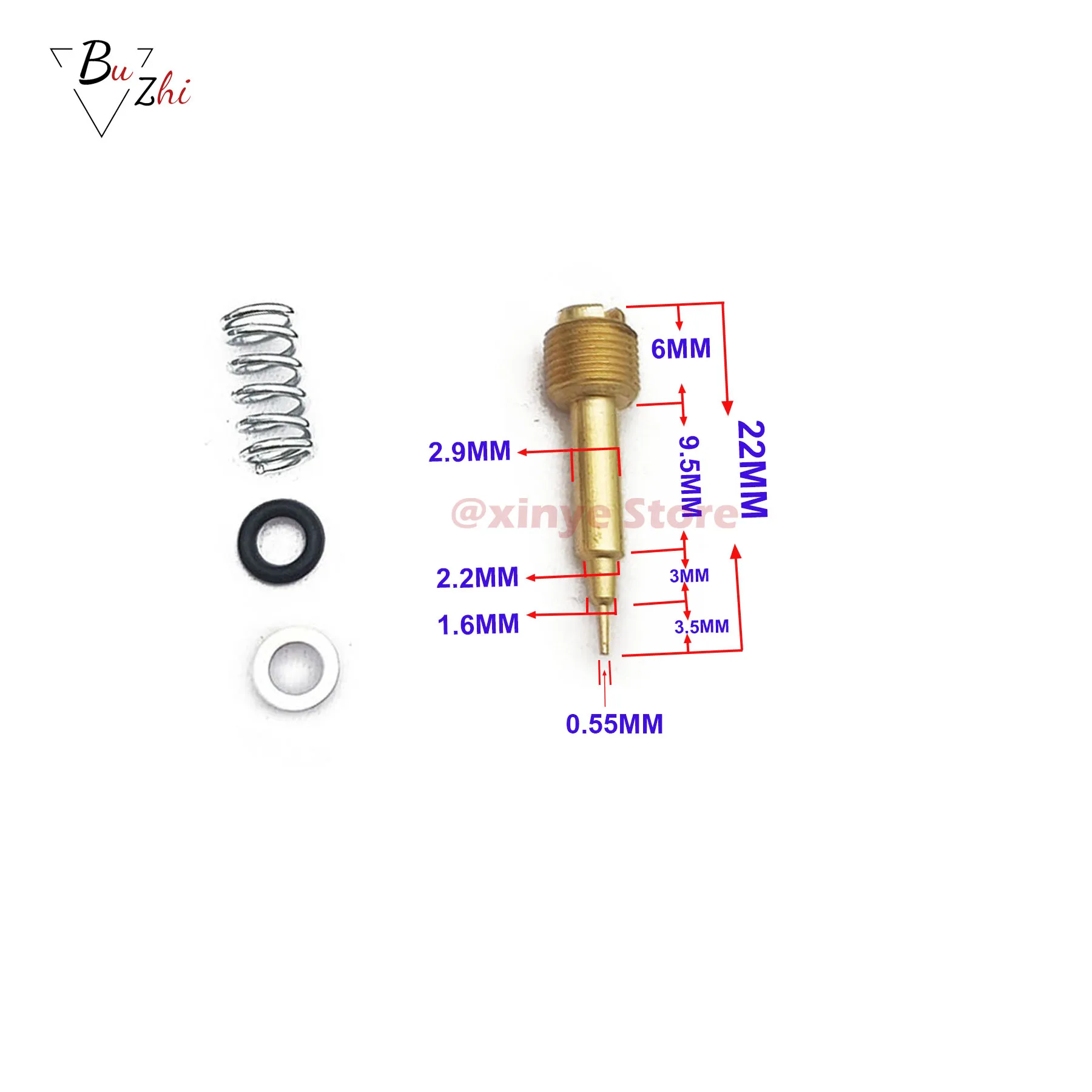 المكربن ضبط المسمار الهواء الكربوهيدرات ل EN125 GN125 ~ 250 VM22 GS125 GSF250 EN GN VM GS 125 250 22
