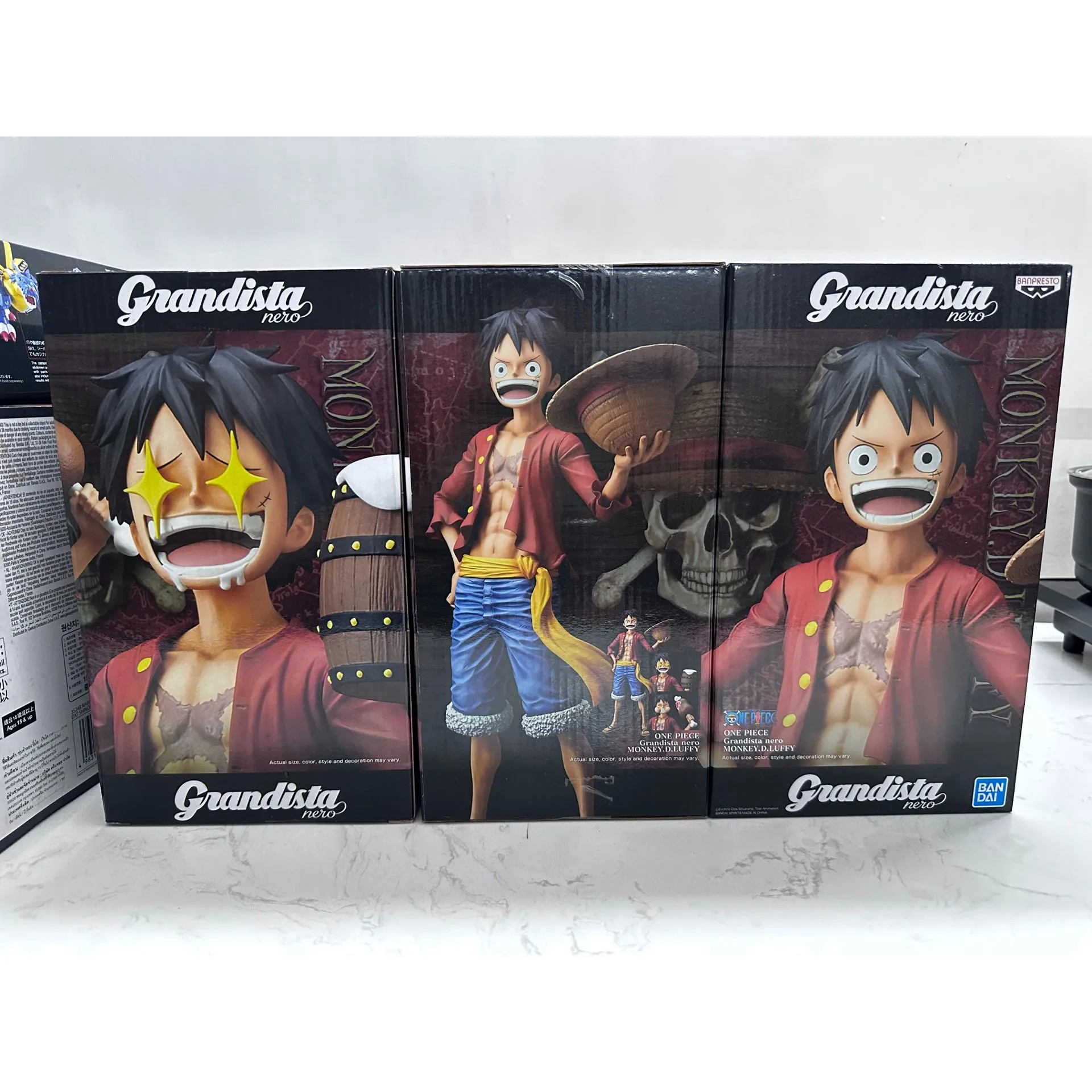 Em estoque original bandai grandista nero uma peça macaco.d.luffy figura anime genuíno colecionável caixa modelo bonecas brinquedo ornamento