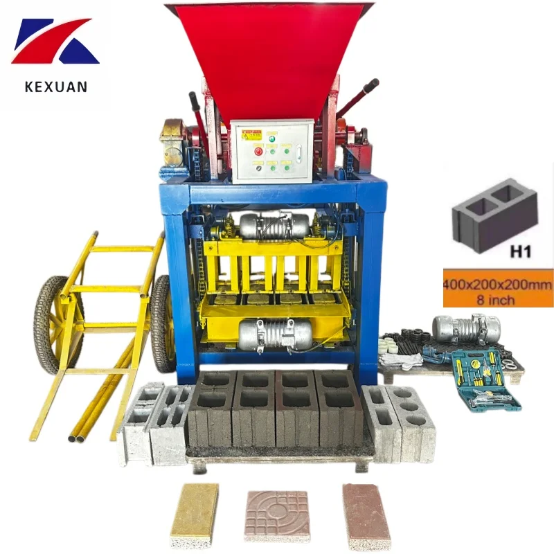 Strong Adaptability Brick Making Machine Natural Mineral Raw Material International Grade 4-35B Block Making Machine