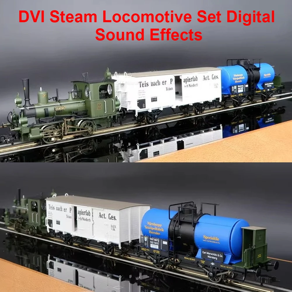 

FLEISCHMANN HO 1/87 Toy Train DVI Bavarian Steam Locomotive Set Digital Sound Effects 3-pack Train Set Boy Toy Gift