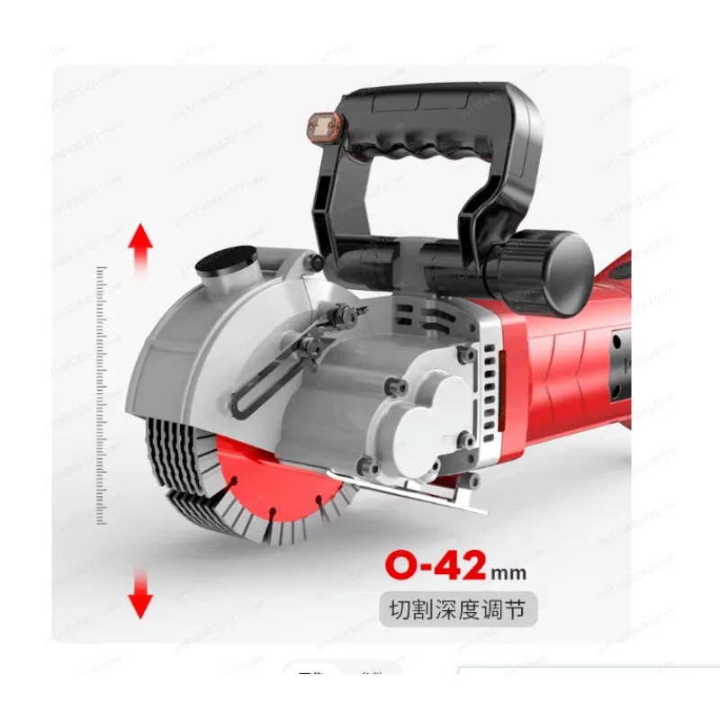 133、160，220V Electric Wall Chaser Concrete Wall Slotting Grooving Machine Industrial Concrete Marble Brick Wall Slot Cutter