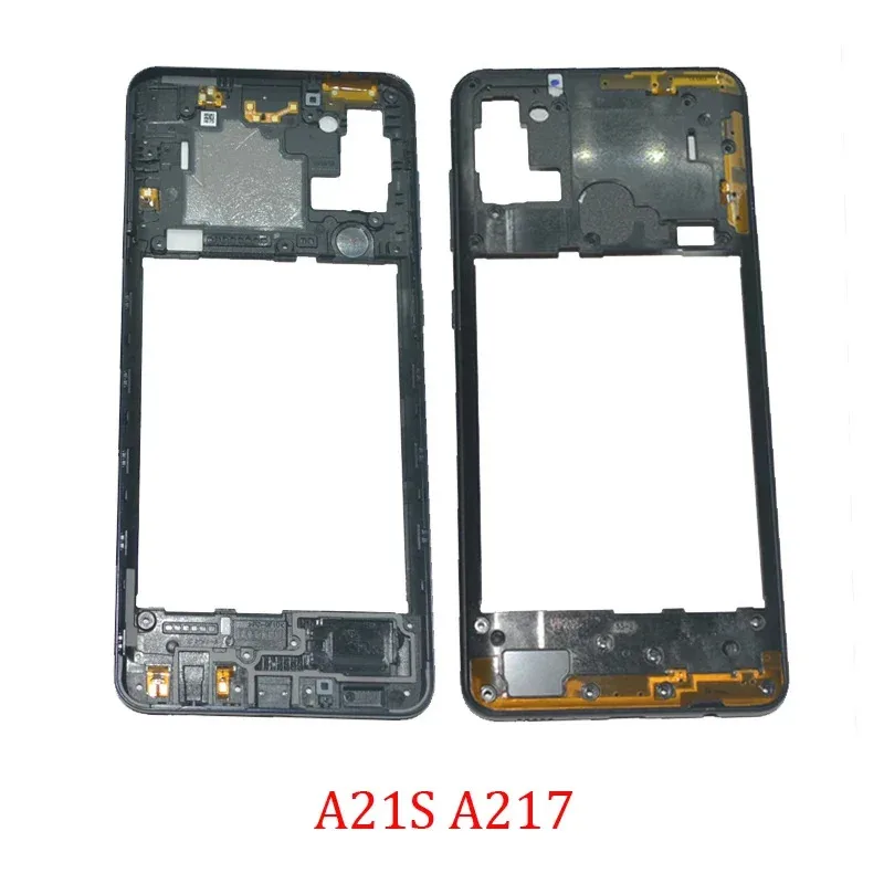 Средняя рамка корпуса для Samsung Galaxy A21s A217F A217M A217N, корпус телефона, центральная рамка, часть черного цвета с кнопками Средняя рамка корпуса для Samsung Galaxy A21s A217F A217M A217N, корпус телефона, центральная рамка, часть черного цвета с кнопками
