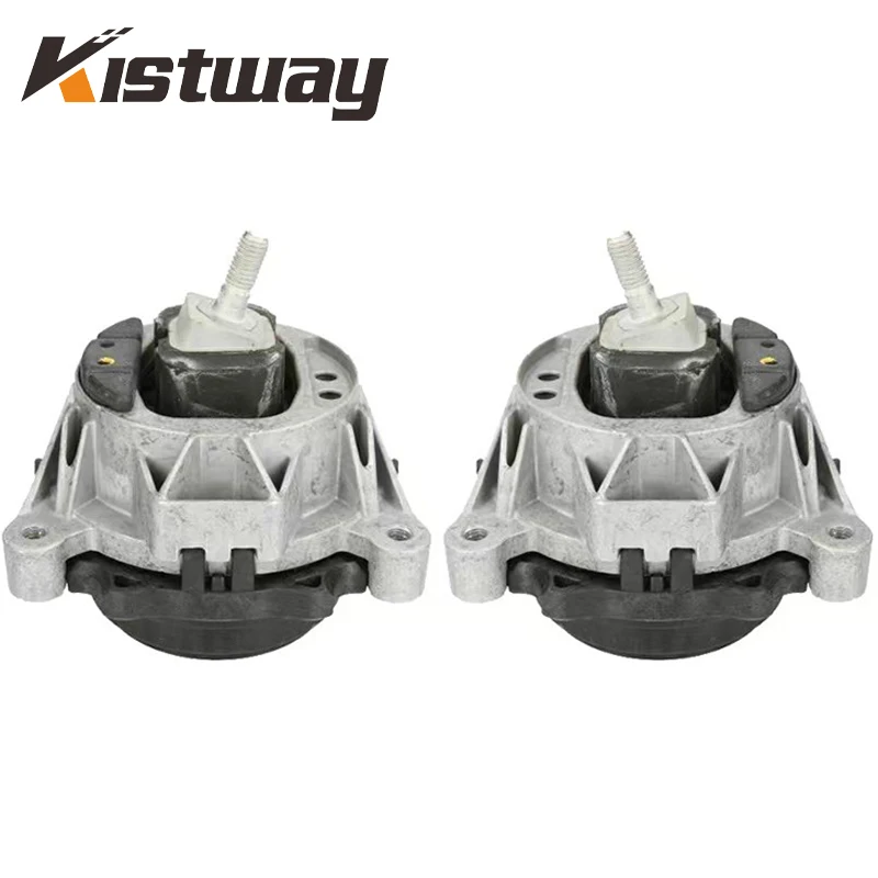 2PCS Engine Gearbox Support Motor Mount Kit For BMW F20 F21 F22 F23 F30 F31 F32 F33 F34 F35 F80 F82 F83 22116867441 22116855456