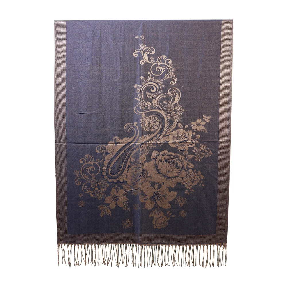 Scarf Silk Wrapping Shawl Designer Mujer Jacquard Kashmir Pashmina Foulard Femme Paisley Stole Tassel