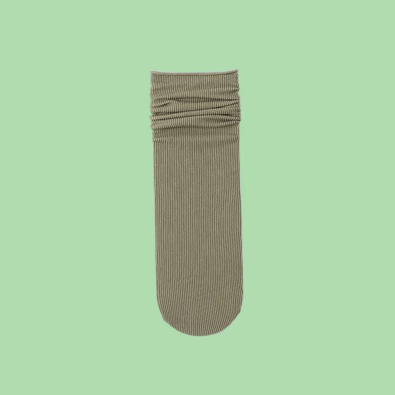 5/10 Paar hochwertige Damen Mid-Tube Casual Socken Sommer dünne Mode Samt Eis Seide Sommer lange gestapelte Socken Eis socken