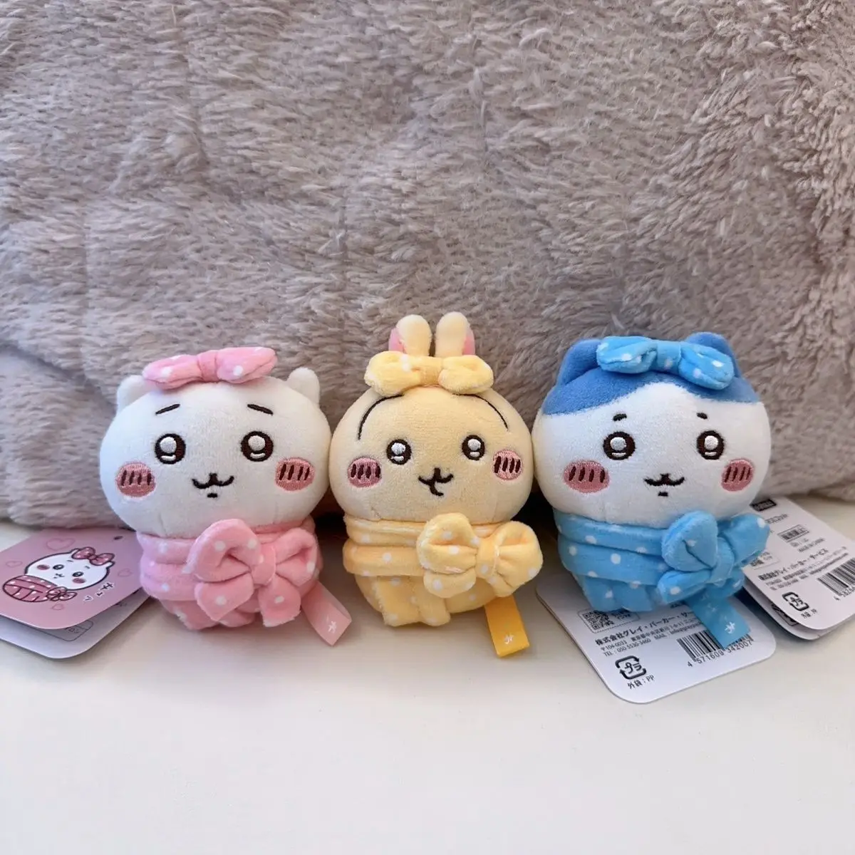 New Super Cute Cartoon Doll Chiikawa Swaddle Doll Shaped Plush Toy Student Backpack Cute Doll Decoration Accessories