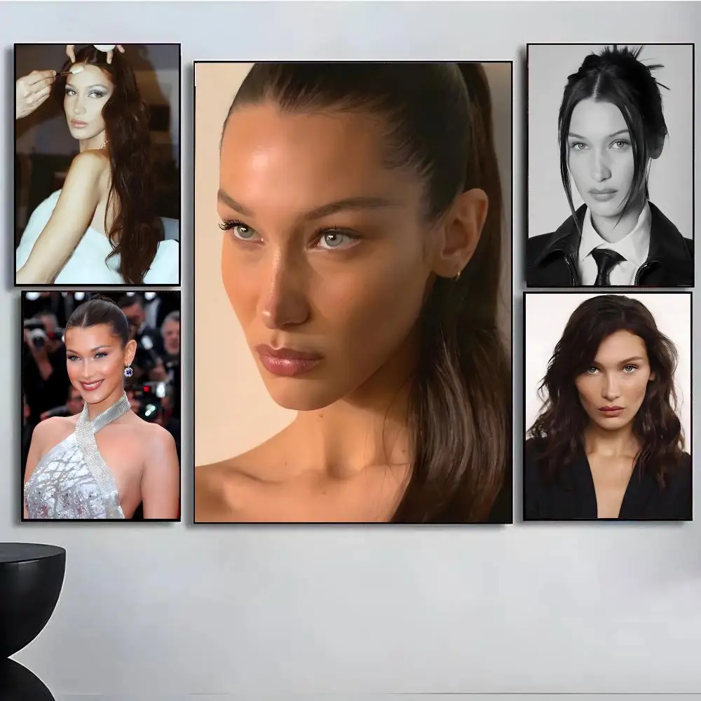 Supermode B-Bella Hadid Poster High Quality Wall Art For Home Office Bedroom Living Room Hallway Bar Perfect Gift Idea