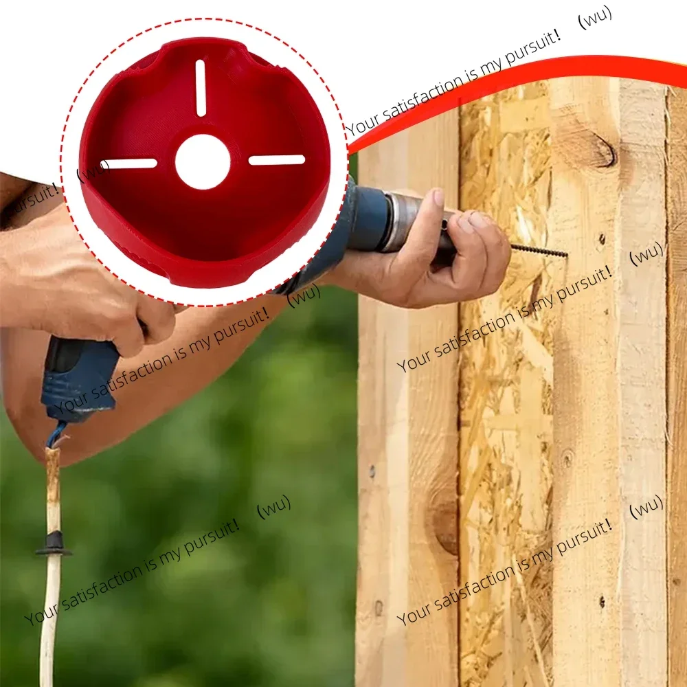 مجمع غبار الحفر، صندوق غبار الحفر القابل لإعادة الاستخدام، جهاز وعاء الغبار الأحمر، مقاوم للغبار، متعدد الوظائف #6