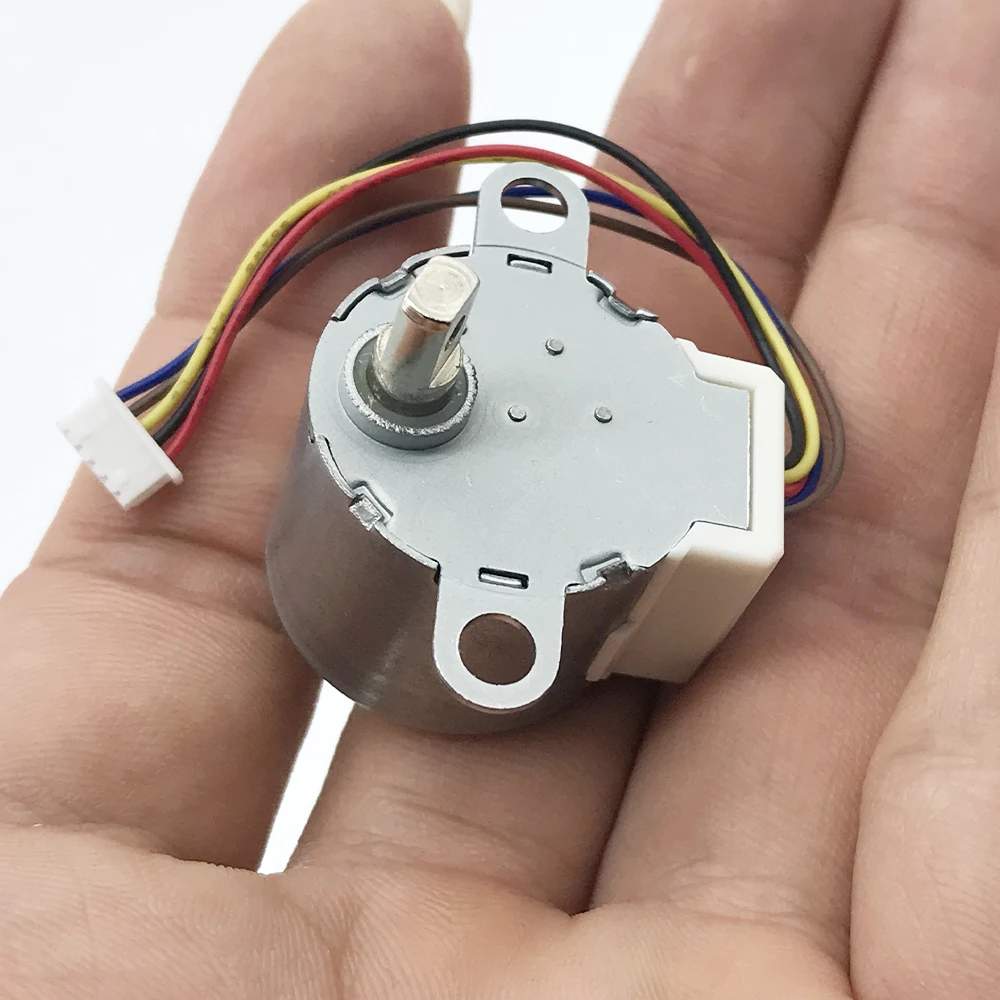 Mini 24mm Stepper Motor 4-phase 5-wire 24BYJ DC 5V Micro Step Geared Motor Large Torque Long-line for Smart Toilet Accessories