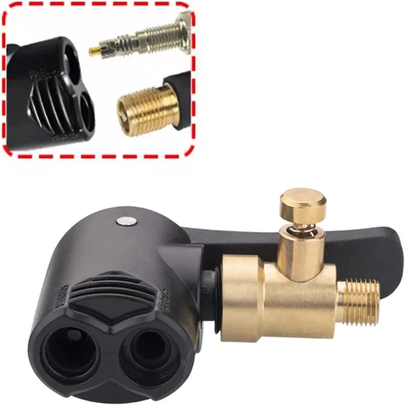 Car Air Nozzle Brass Inflatable Pumps Air Tire Air Chuck Pump Valve Connector Adapter Bicycle Motorcyle Tyre Wheel Valve Part