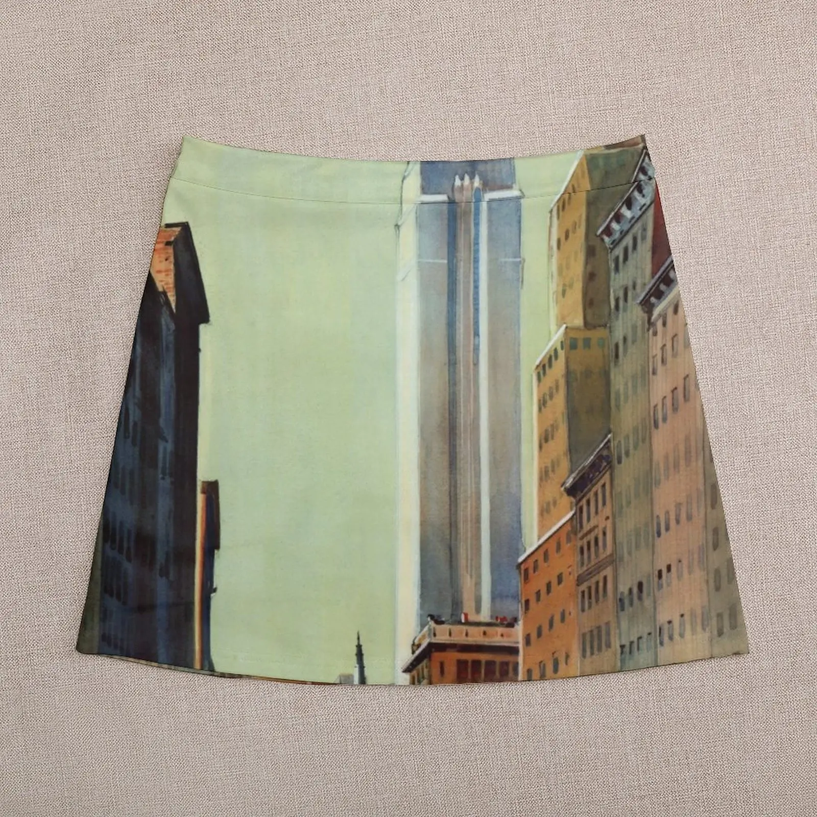 Fifth Avenue rok Mini Poster Travel Vintage York rok pendek rok mini untuk rok wanita