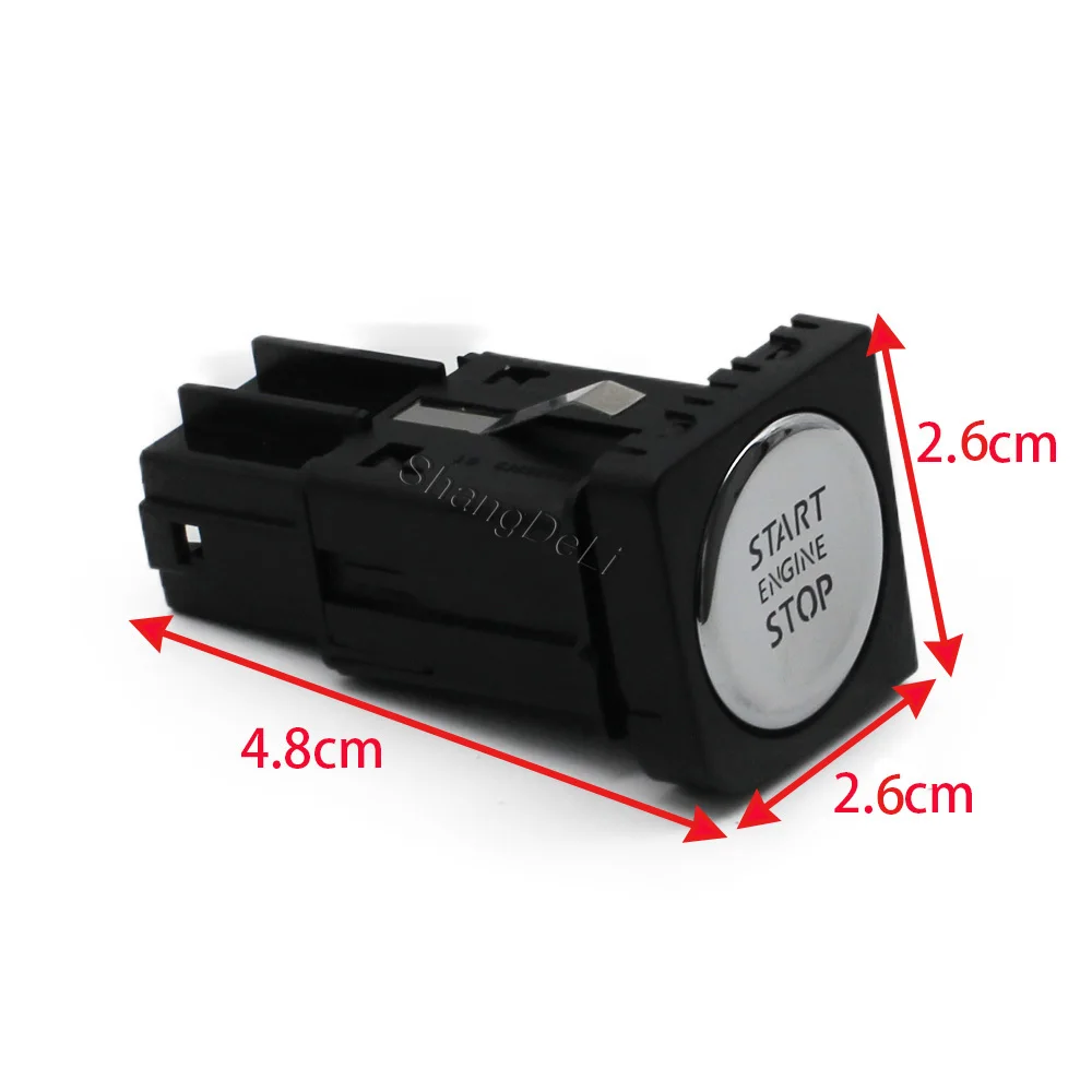 Keyless Engine Start Button Ignition Push Switch 16D959839 Auto Replacement Accessory for VW Sagitar 2015 - 2018