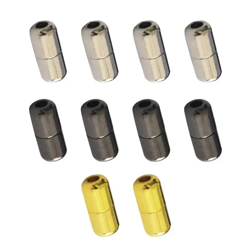 10/20pcs Shoelaces Semicircle Buckles Shoe Laces No Tie Buckle Connector Shoes Sneakers Shoelace Quick Lazy Metal Capsule Lock