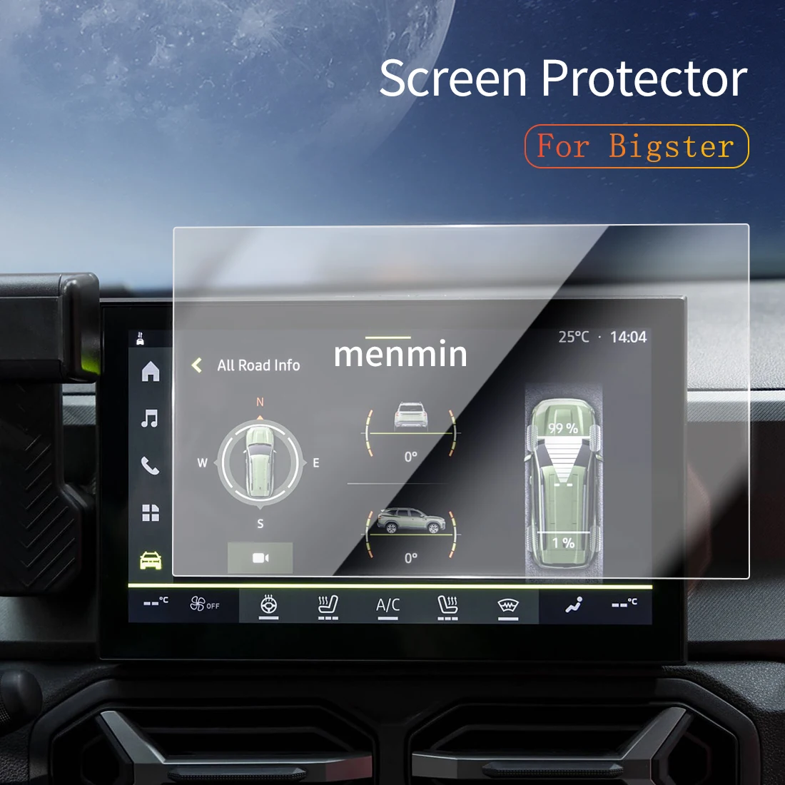 

Car Stickers Carplay Screen Protector Dash Tempered Glass Protective Film Diaplay Navigation Auto For 25 dacia Bigster