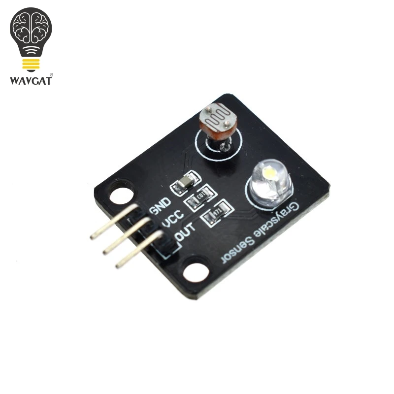 WAVGAT Photosensitive resistor Light Sensor Analog Grayscale Sensor Electronic Board Line finder tracking module For Arduino DIY