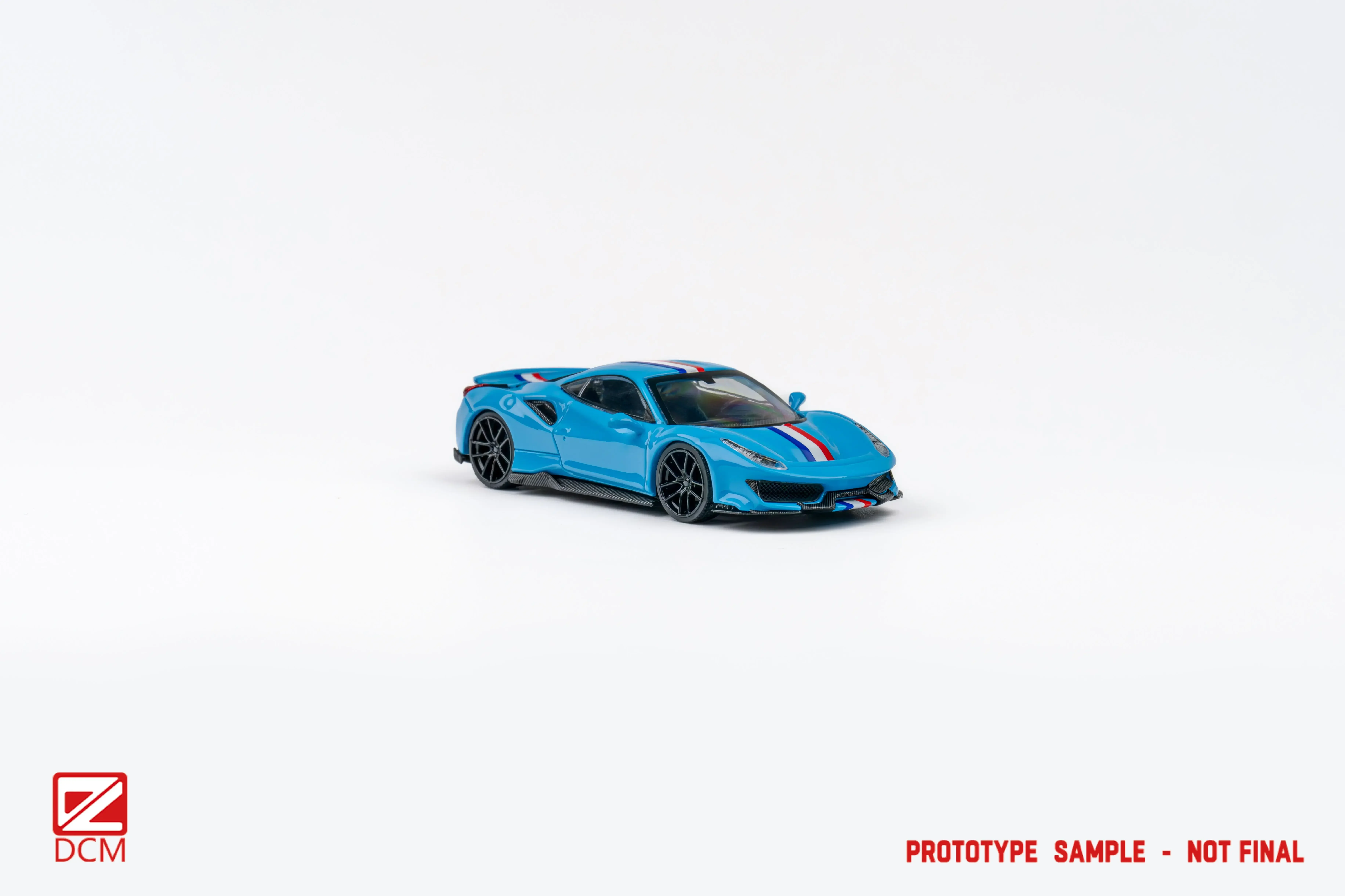 **Preorder**DCM 1:64 Novitec 488 Pista Sky Blue /Gray Diecast Model Car