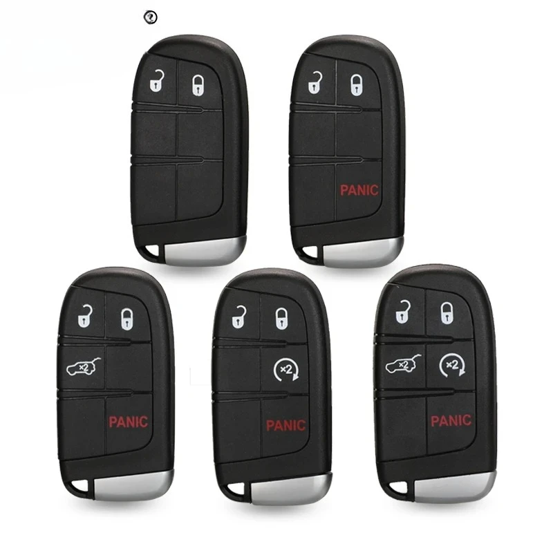 Car Smart Key Case Shell For Jeep Grand Cherokee Dodge Ram 1500 Journey Charger Dart Challenger Durango Chrysler 300