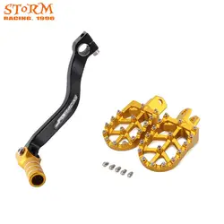 CNC Footrest Footpeg Foot Pegs and Gear Shift Lever For SUZUKI DRZ 400 400E 400S 400SM