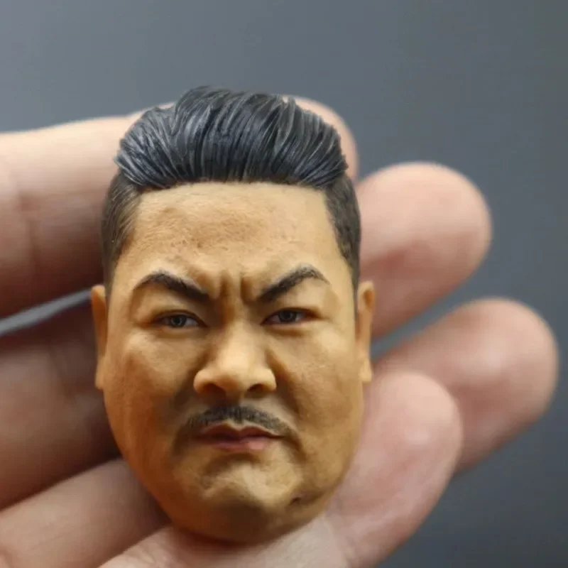 1/6 Scale Hong Kong Actor Suet Lam Head Carving Fat Faced Uncle Head Sculpt Model Fit 12