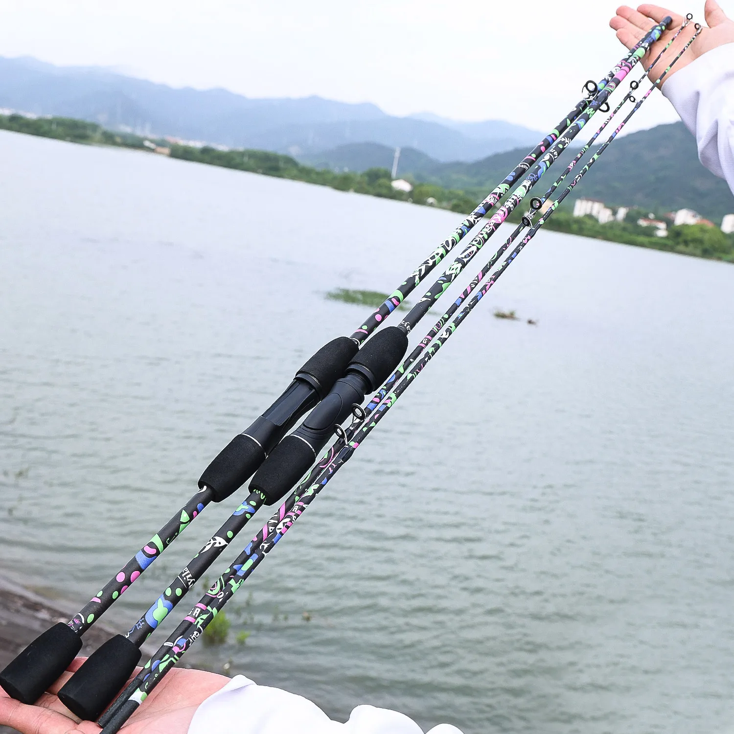 Caña de pescar carbono Sougayilang 1.8m – Spinning y Casting - imagen 3