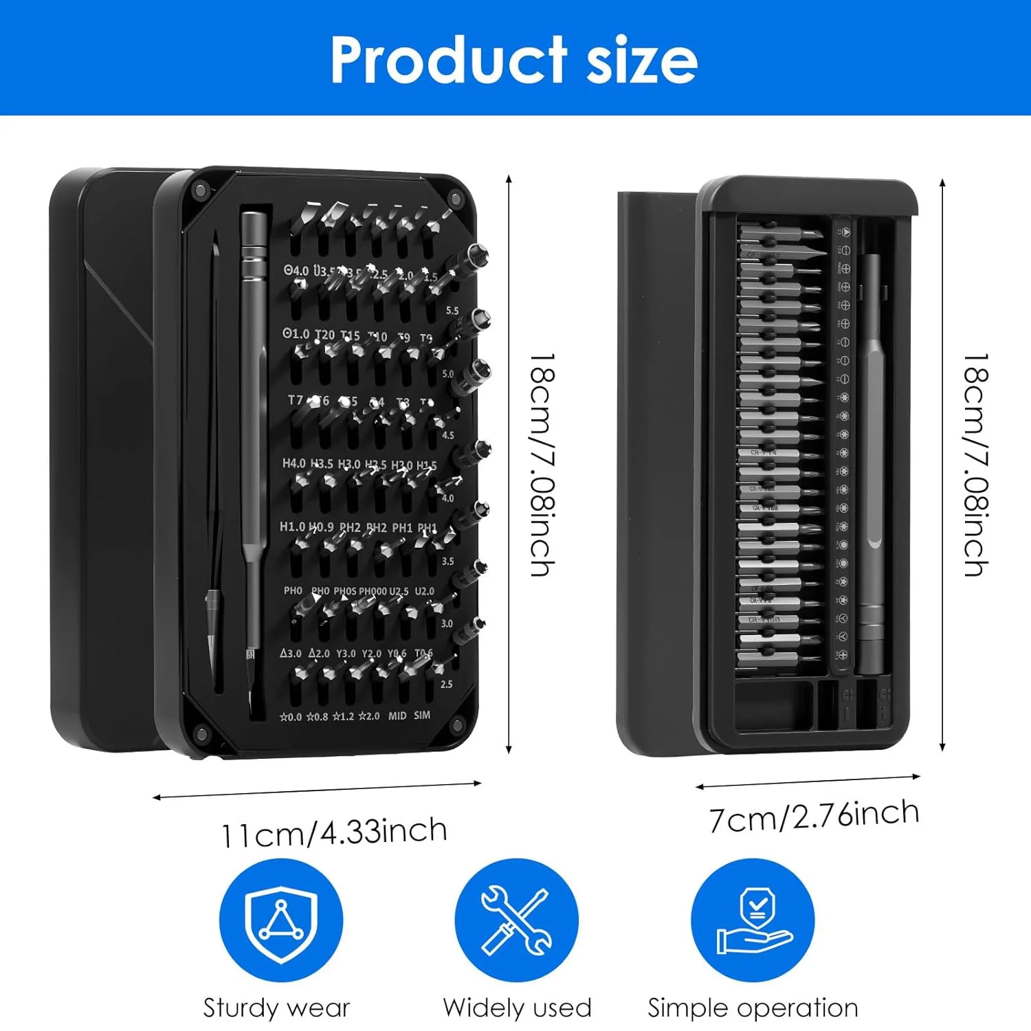 Precision Screwdriver Set Magnetic Precision Screwdriver with 360° Rotating Cover Screwdriver Set Small for Mobile Phones Laptop
