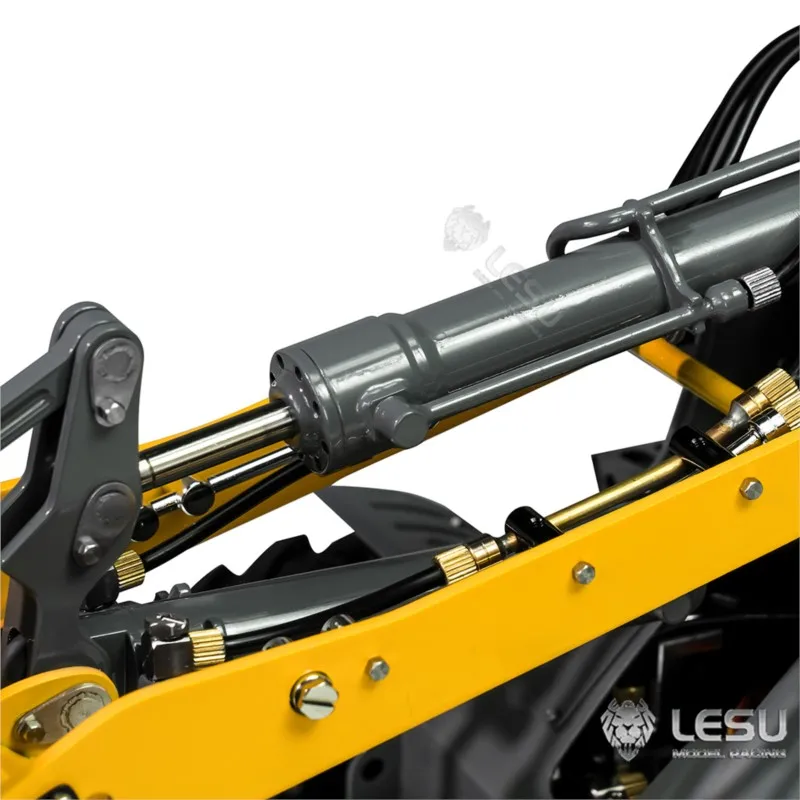 LESU MCL8 Aoue-MCL8 1/14 RC Hydraulic Metal Loader Kit Unpainted Unassembled Construction Truck Model Light Sound Motor ESC Toy
