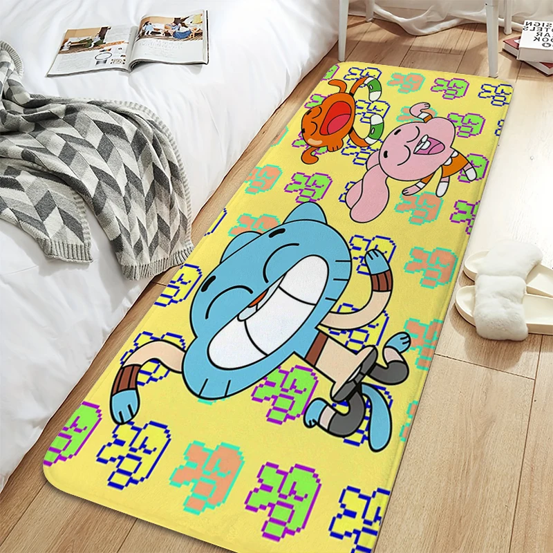 Veranda Floor Mat A-The Amazing World of Gumballs Sleeping Room Rugs Home Entrance Doormat Washable Non-slip Kitchen Rug Bathmat