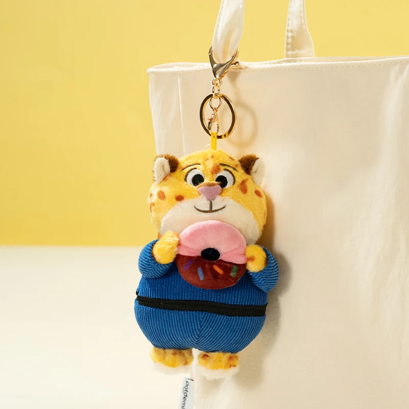 سلسلة مفاتيح من القطيفة من سلسلة Disney Zootopia Benjamin Series، هدية عيد ميلاد للفتيات، مهرجان عيد الميلاد، رسوم متحركة لطيفة Kawaii