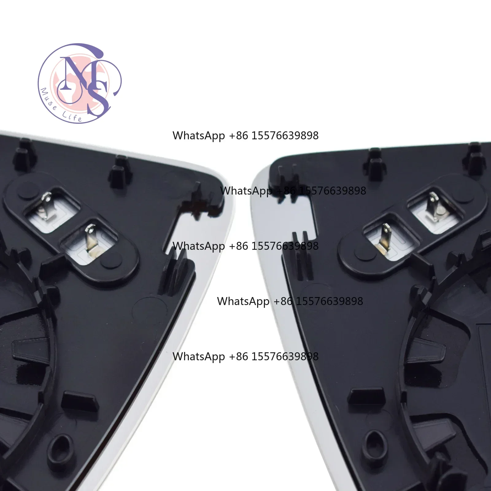 Heated blind spot side mirror glass, left/right, automatic rear view replacement section