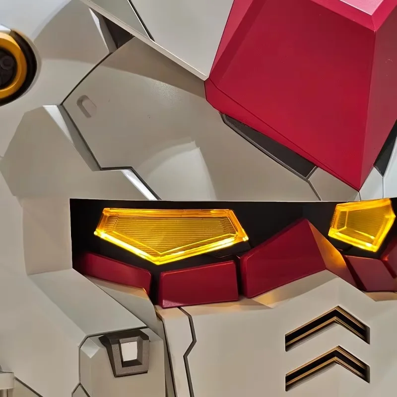 New Rx-78-02 Helmet Cyber Punk Mask Mech Robot Helmet Light Touch Control Fash Cosplay Costume Halloween Toy Collectible Gift