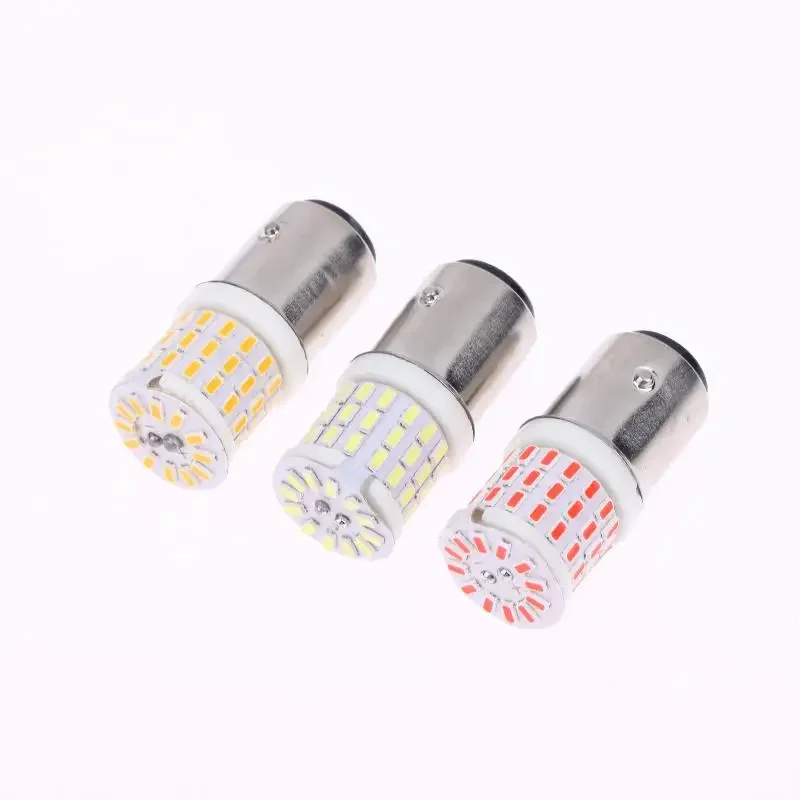 2 قطعة 1156 1157 LED ستروب ضوء الفرامل BAY15D لمبة 30SMD DRL فلاش المياه عكس وقوف السيارات سيارة بدوره إشارة الذيل مصباح دراجة نارية #3