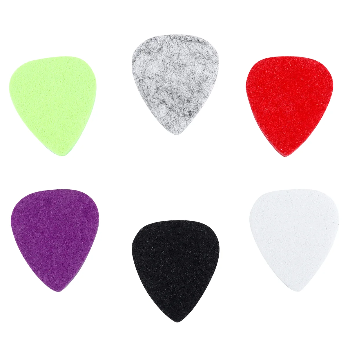6Pcs Wool Felt Guitar Pick Guitar Plectrum Ukulele Guitar Picks Guitar Accessory Wool Guitar Pick Ukulele Pick