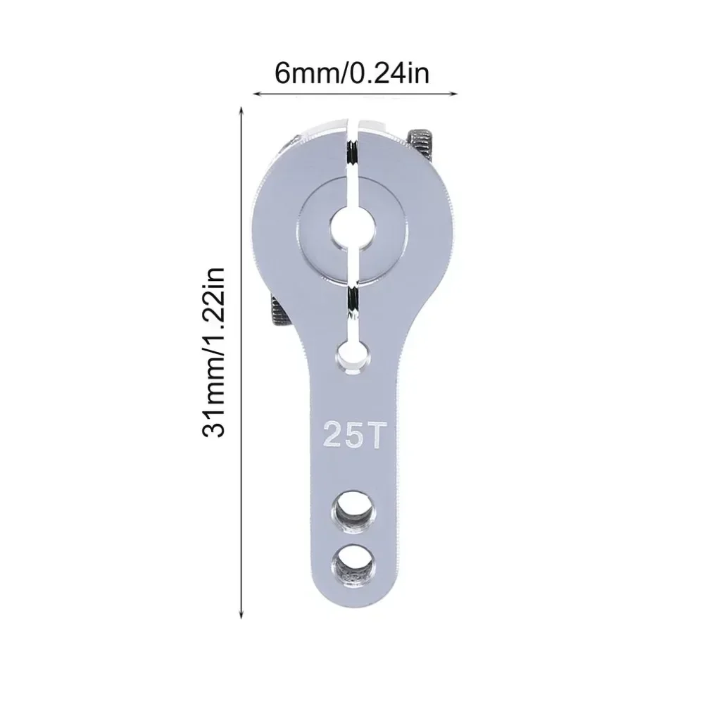 NEEBRC سبائك الألومنيوم 25T M3 ذراع مؤازر التوجيه لسيارة RC قارب زاحف روبوت MN TRX4M Wltoys 12 كجم 2 كجم 23 كجم 21 جرام 7 كجم أجزاء مؤازرة