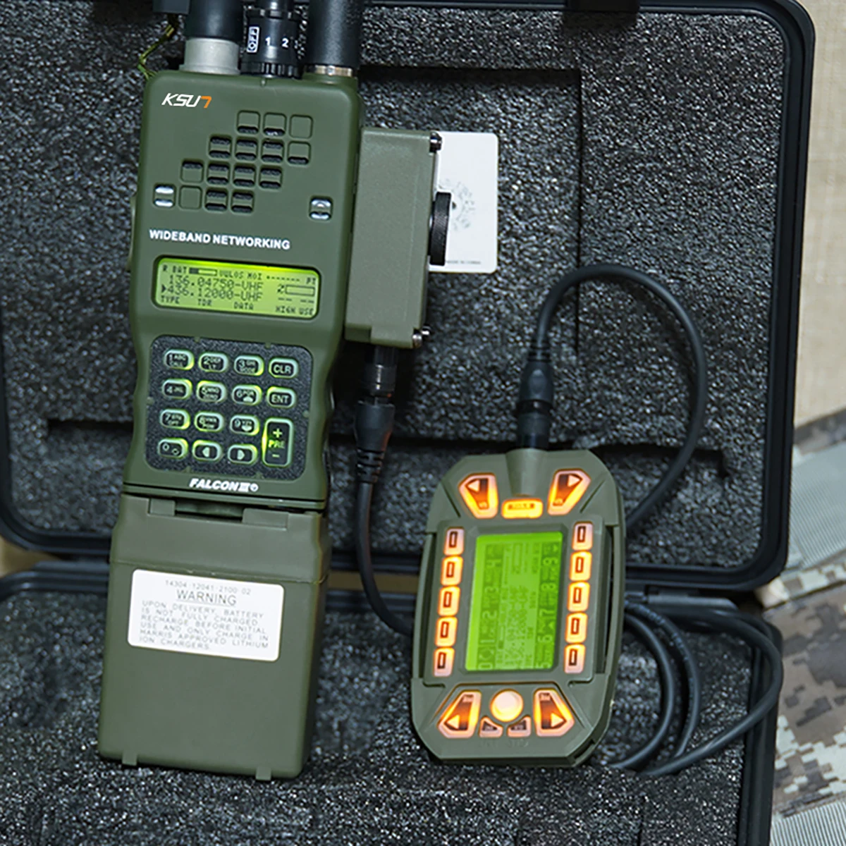 Professional Full Band Encryption Keypad Display Unit KDU Controller GPS Handheld Radio Walkie Talkies