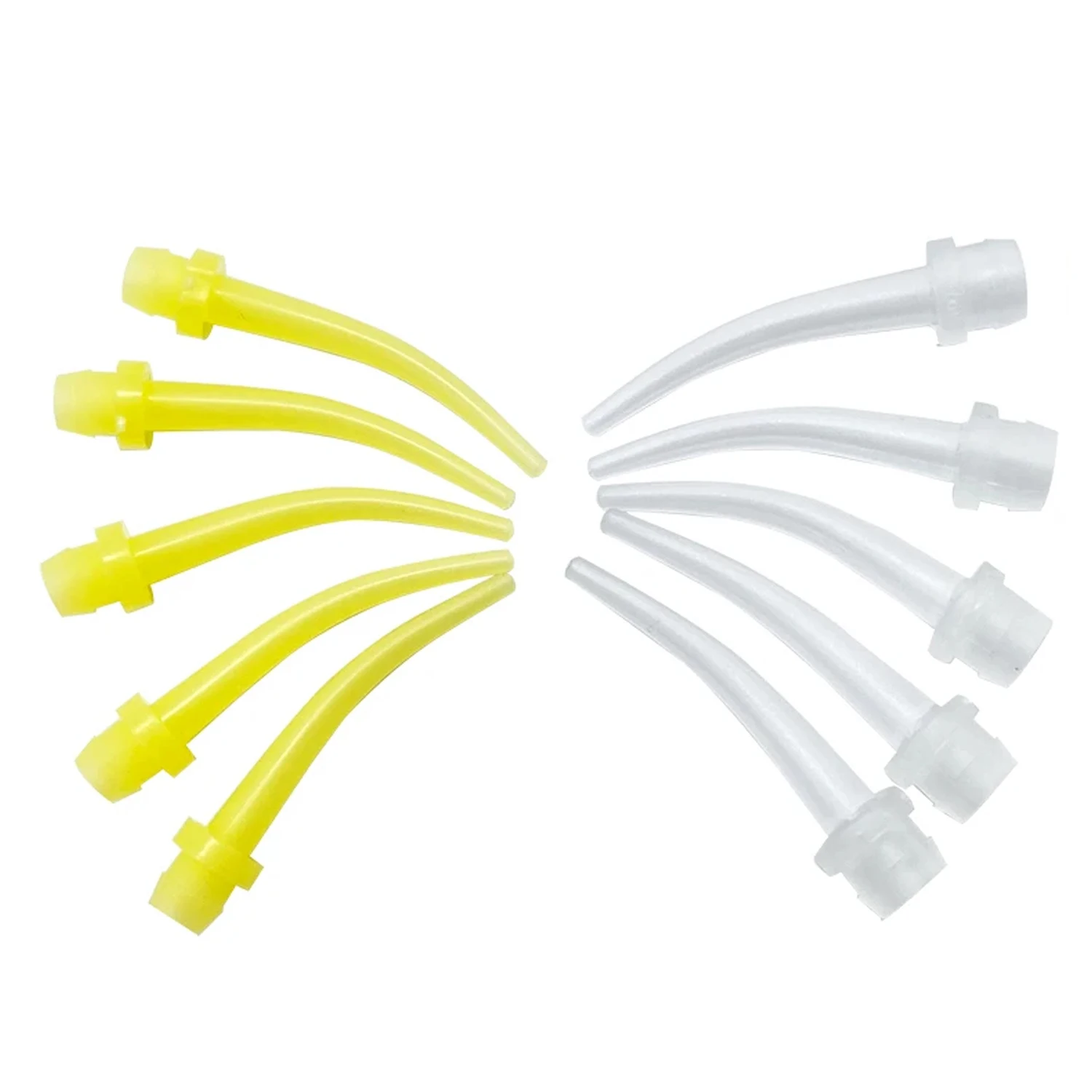 100pcs/lot Dental Materials Intraoral Impression Mixing Tips Intraotal Syringe Transparent Mixer Head Dentist Products