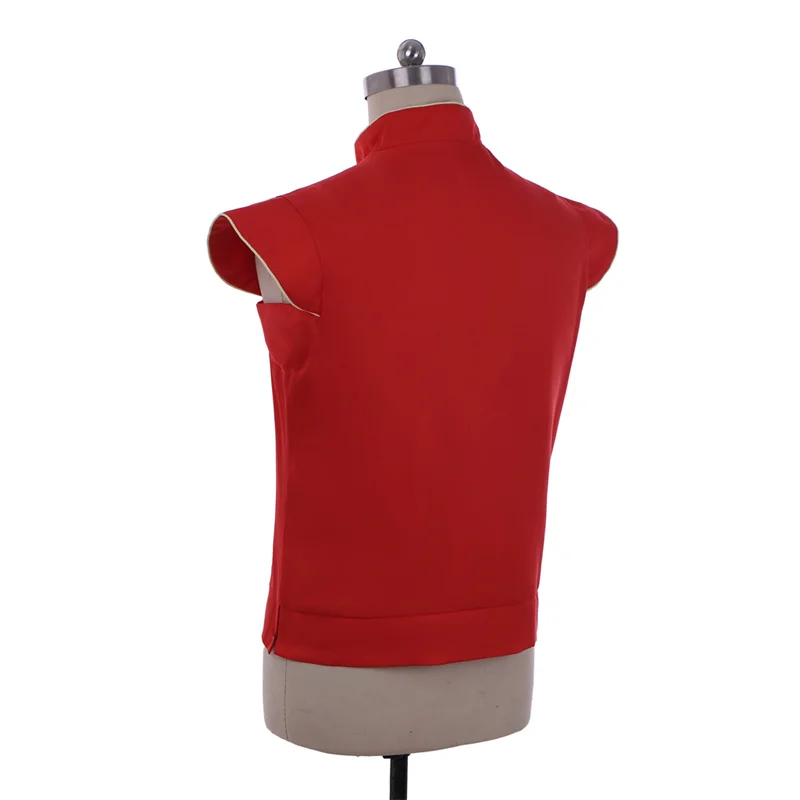 Costume doppietto da uomo medievale retrò Cosplay rinascimentale gotico rosso gilet Top doppietto