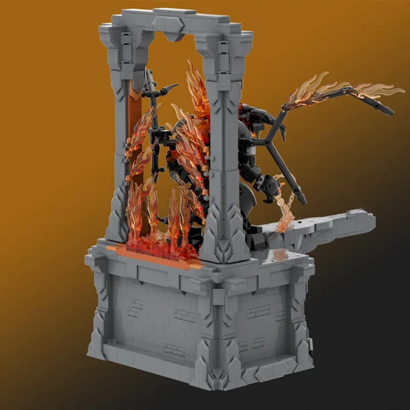 2375 قطعة MOC Balrog Durin S Bane نموذج اللبنات هدية الكريسماس العمارة اللعب تجميع لتقوم بها بنفسك فكرة التعليم الطوب الاطفال #2