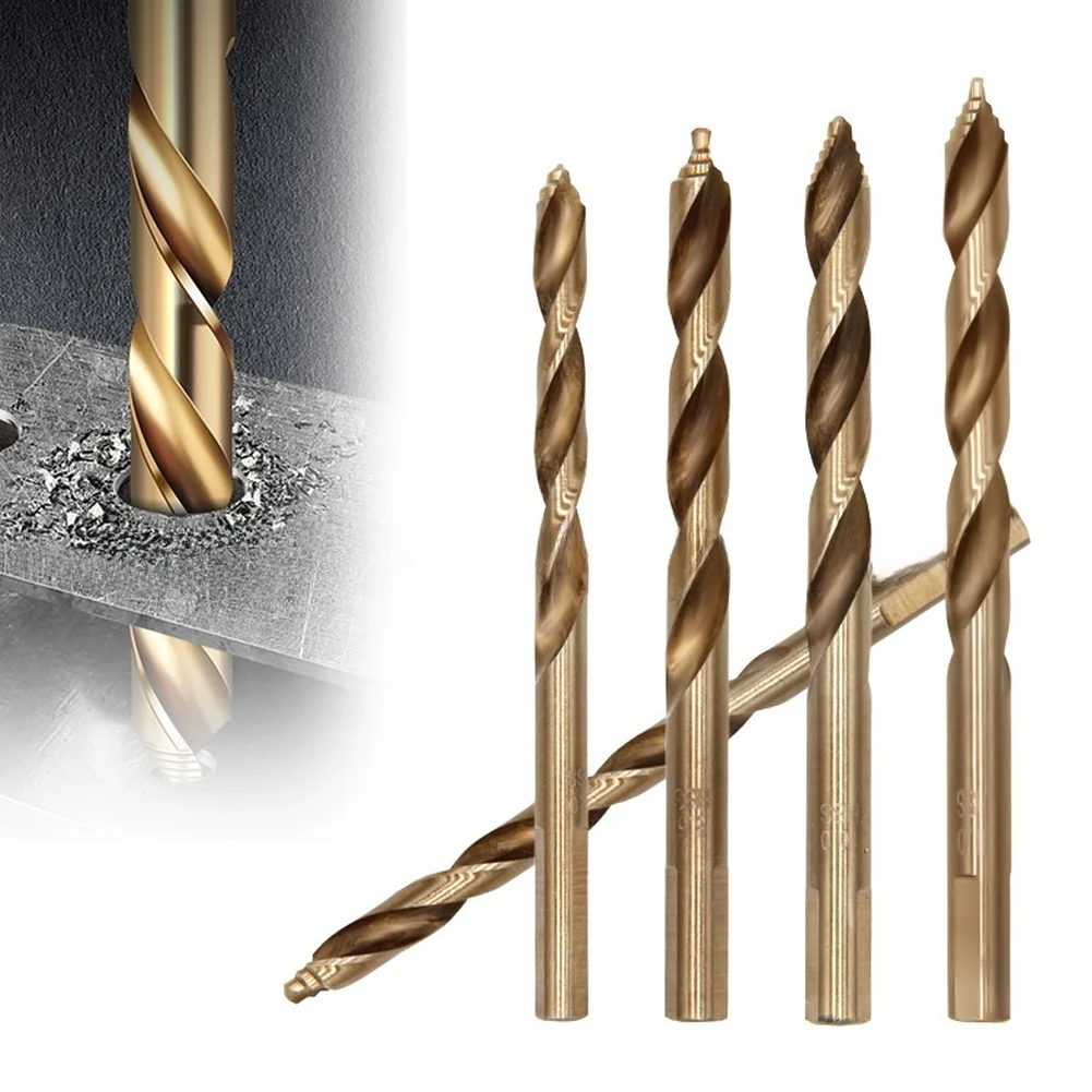 

Step Drill Bits Set 4341 Pieces High Steel Yellow for Metal Wood Plastic Clean Hole Finish Efficient Chip Removal