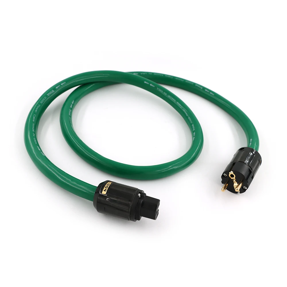 プレミアム 2328 AC 電源コード - OFC & 銀メッキ導体、ロジウムプラグ付き (EU/US) ​
