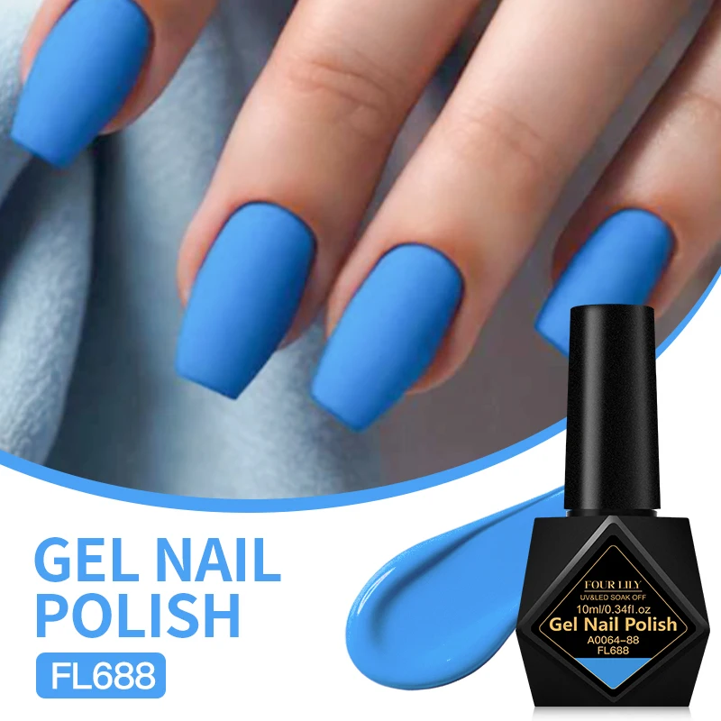 10 ml Vier Lelie 162 Kleuren Nagel Gel Polish Semi Permanente Nail Art Manicure Losweken LED UV Gel nagel Levert Art Vernis